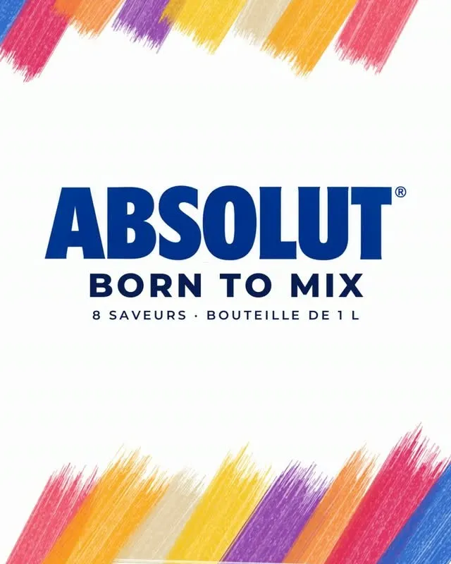 Absolut, born to mix