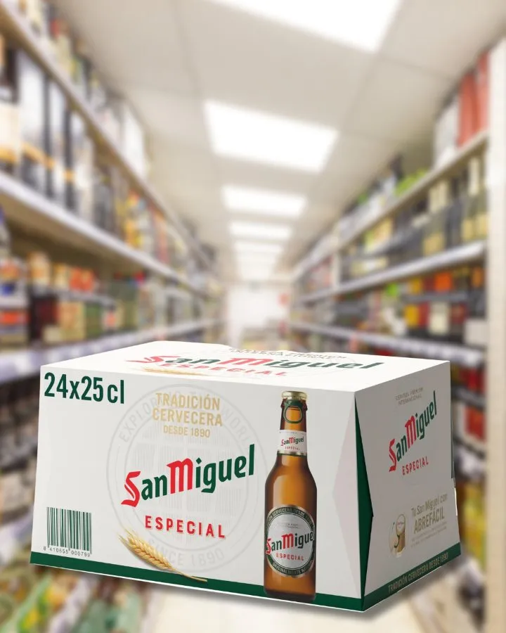 San Miguel Especial, pack de 24 bouteilles